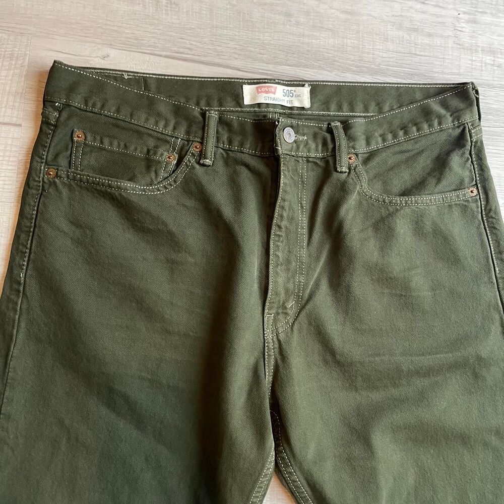 2000s levis 505 overdyed olive jeans - Picture 3 of 4